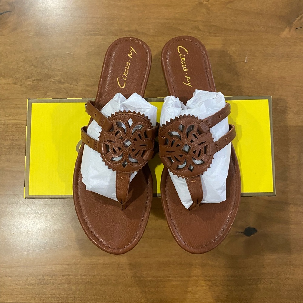 NEW IN BOX CIRCUS BY SAM EDELMAN SANDALS SZ 9.5 SADDLE - Picture 2 of 5